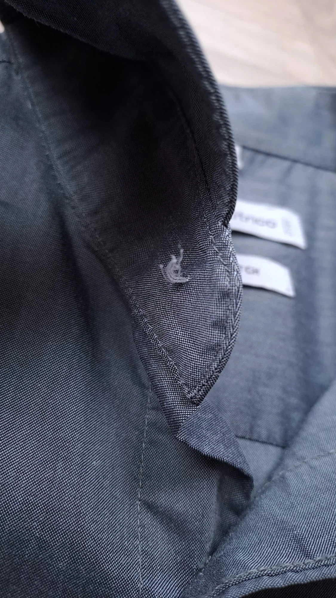 Camisa Manga Longa / Angelo Litrico / Cinza Antracite / S / Masculino / Stretch / Elegante – photo 9